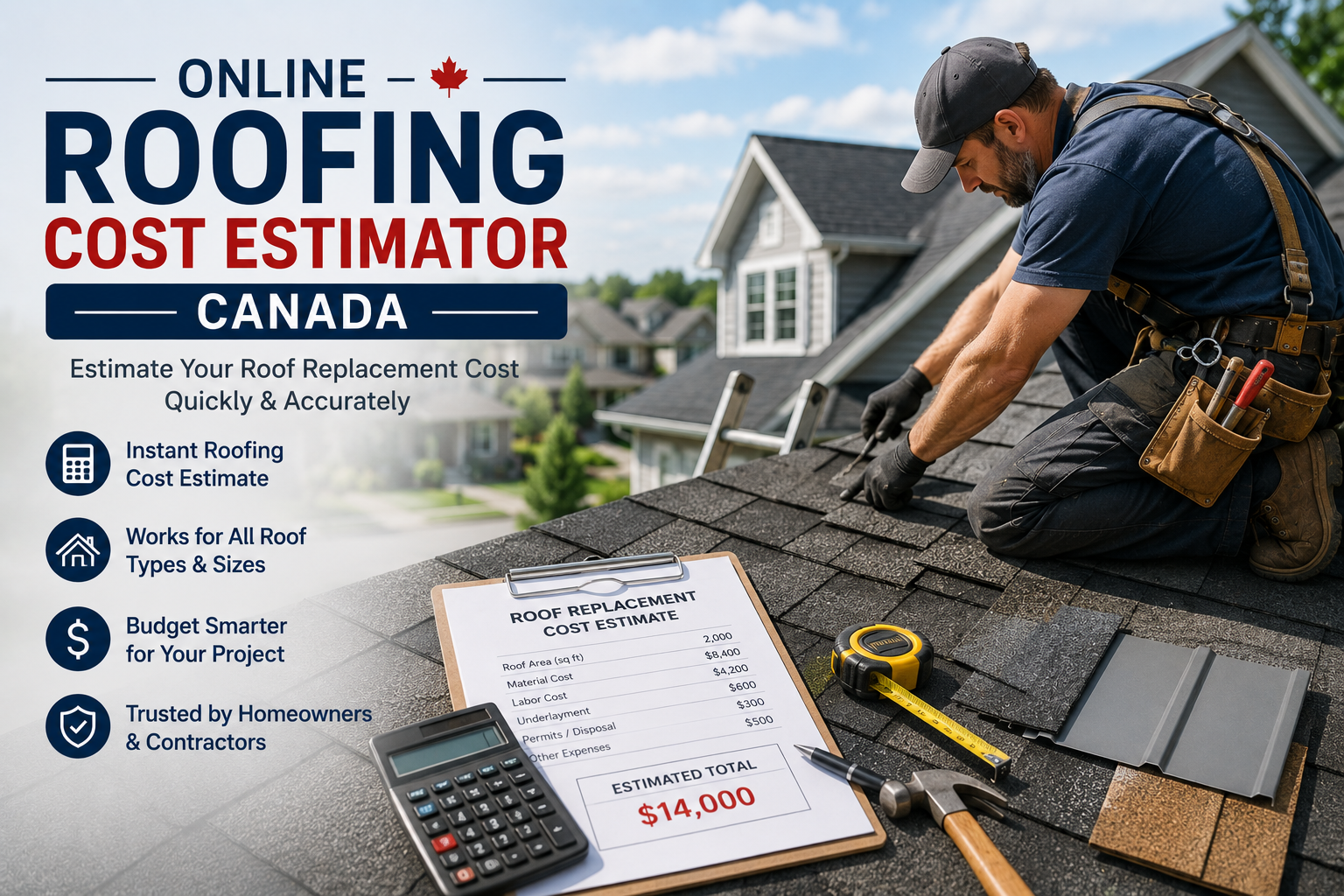 Roof Replacement Cost Calculator Canada